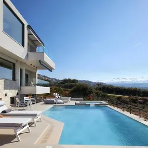 Pachnes Luxury - Heated Pool, Sea View , Kounoupidhiana Greece